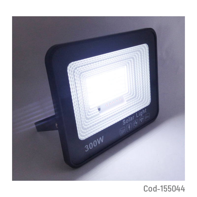 Proyector Solar LED De 300 Watt, 108 LED Con Panel Solar Y Control Remoto
