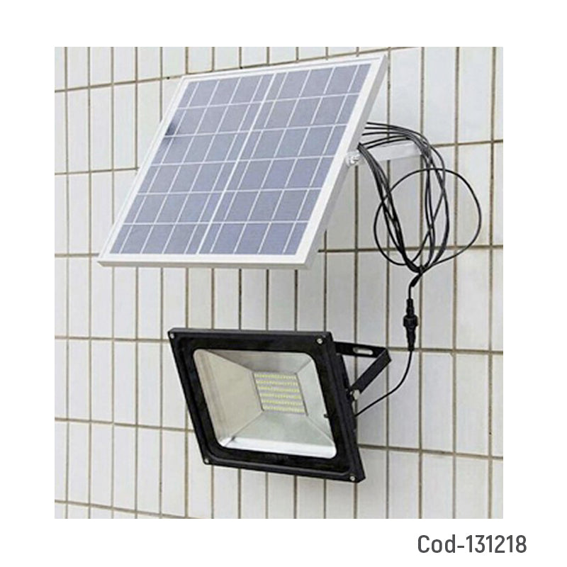 Foco Solar De 150 LED, 100 Watt, Con Panel Solar Y Control Remoto.