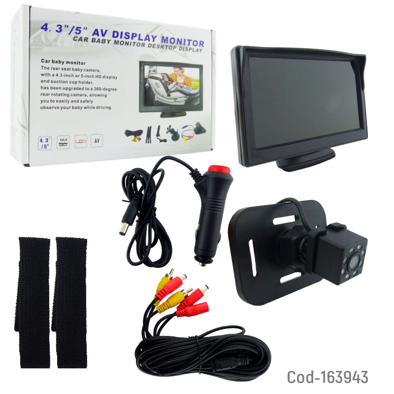 Pantalla 5 Pulgadas Y Cámara Para Auto