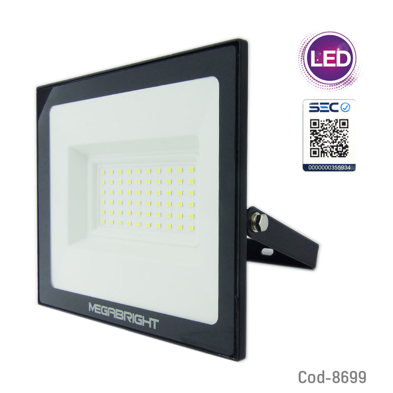Foco Halogeno LED 50Watt, Megabright Luz Fria, Certificado