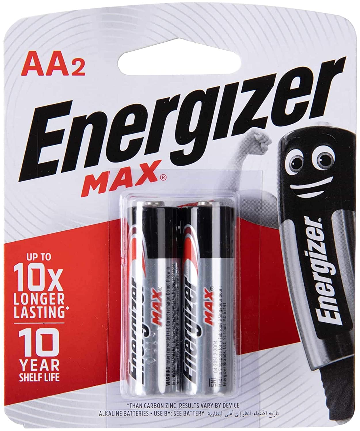 Pilas Energizer® AA Max Pack 2 Unidades