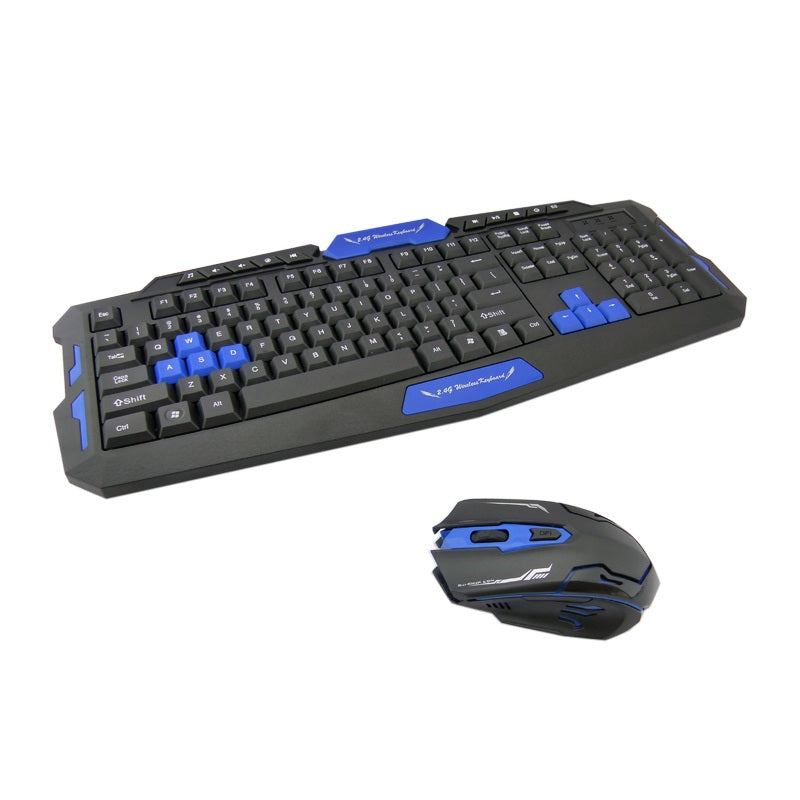 Teclado + Mouse Inalambrico Gamer, HK8100. Alta Calidad.