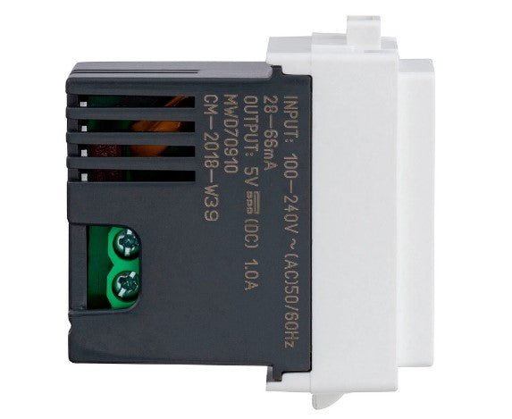 Módulo toma USB 1A 250V Génesis blanco Schneider