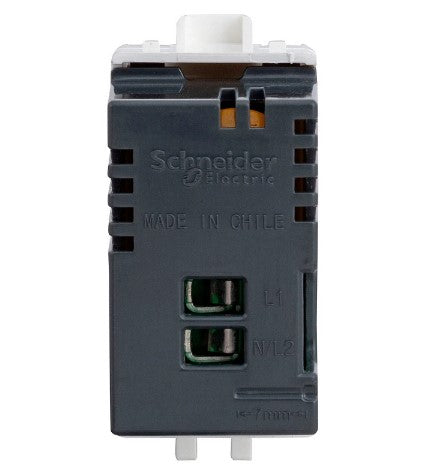 Módulo toma USB 1A 250V Génesis blanco Schneider