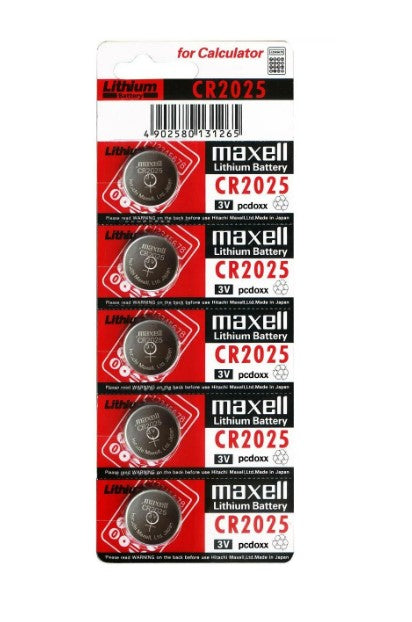 Pack 5 Pilas Cr 2025 Maxell Lithium