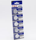 Pila Cr2016 Cr2025 Cr2032 3v X 5 Unidades Silver Lithium