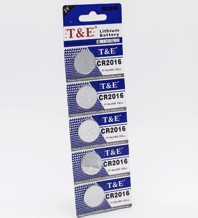 Pila Cr2016 Cr2025 Cr2032 3v X 5 Unidades Silver Lithium