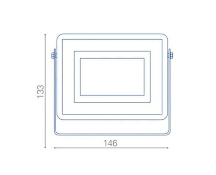 Proyector Led Plano 20w Telco Flat Pro - Blanco Frío (6500k)