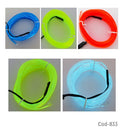 Luz Hilo De Neon, 12 Volt, 3 Metros, Para Interior De Auto. Colores, En Caja
