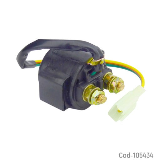 Chancho/Solenoide De Partida, Start Relay Para Moto, En Caja.
