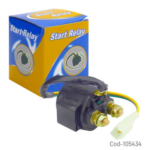 Chancho/Solenoide De Partida, Start Relay Para Moto, En Caja.