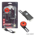 Kit Luz Delantera Y Trasera Recargables, Para BicicletaKit Luz Delantera Y Trasera Recargables, Para Bicicleta