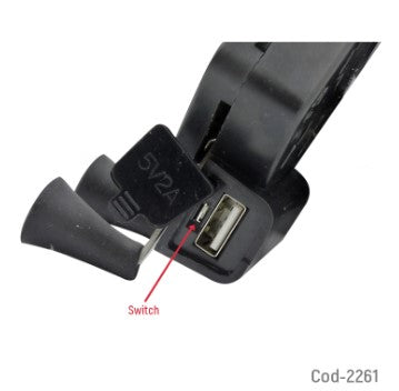 Porta Smartphone Para Moto, Con USB De Carga 2 Amper, Metal X Grip. Alta Calidad.