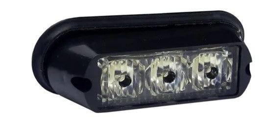 Luz De Freno Para Moto, 3 Led Rojo Strobo 7 Efectos 12/24 V