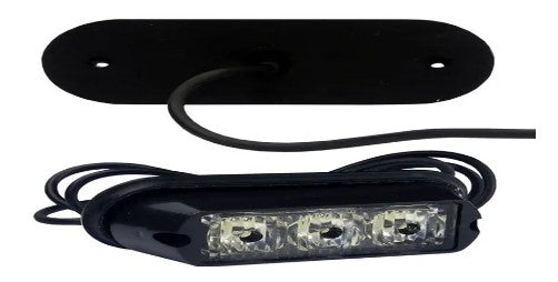Luz De Freno Para Moto, 3 Led Rojo Strobo 7 Efectos 12/24 V