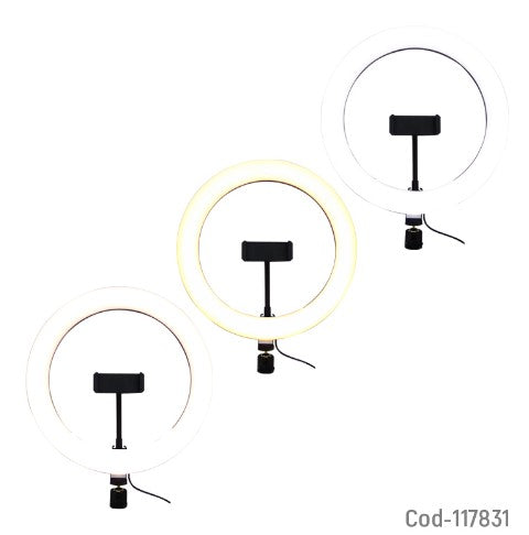 Kit Aro LED 10” + Tripode De Mesa Para Smartphone