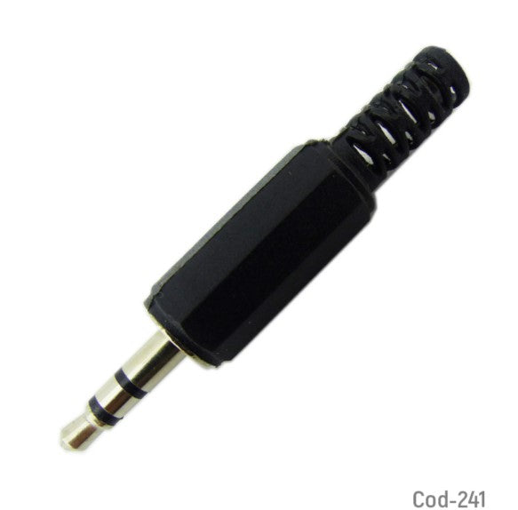 Plug De 3.5Mm Estereo, Plastico.