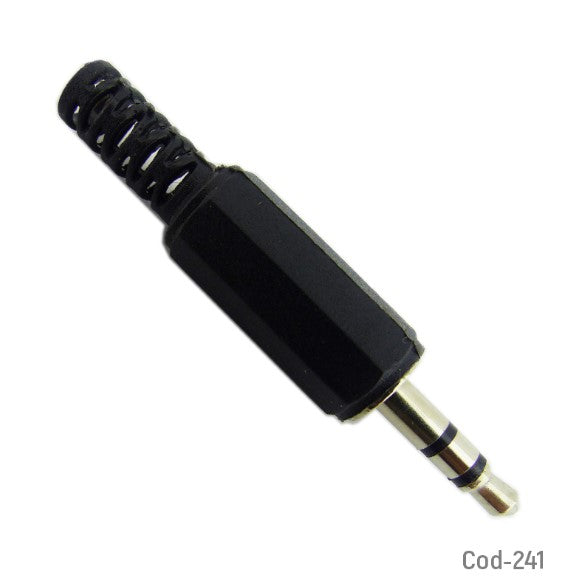 Plug De 3.5Mm Estereo, Plastico.