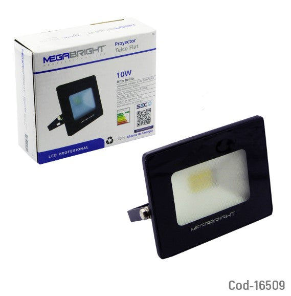 Foco Halogeno LED 10W Megabright, Luz Fria, Certificado