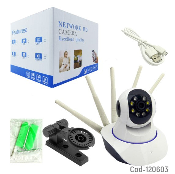 Cámara IP Wi-Fi/TF Visión Nocturna Para Interiores