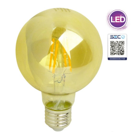 Ampolleta LED Classic Vintage, Luz Cálida, 6Watt, E-27