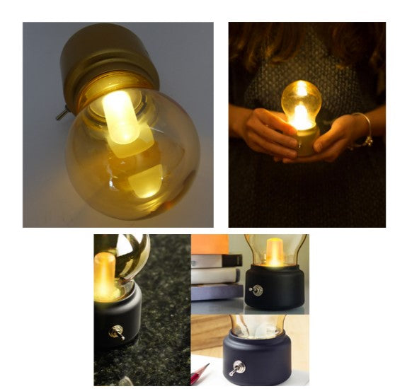 Ampolleta Mini Decorativa USB, Luz Cálida Recargable