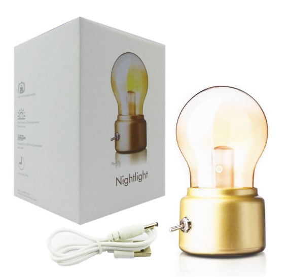 Ampolleta Mini Decorativa USB, Luz Cálida Recargable