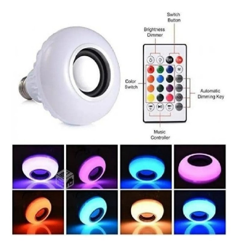 Ampolleta Parlante Led Con Bluetooth