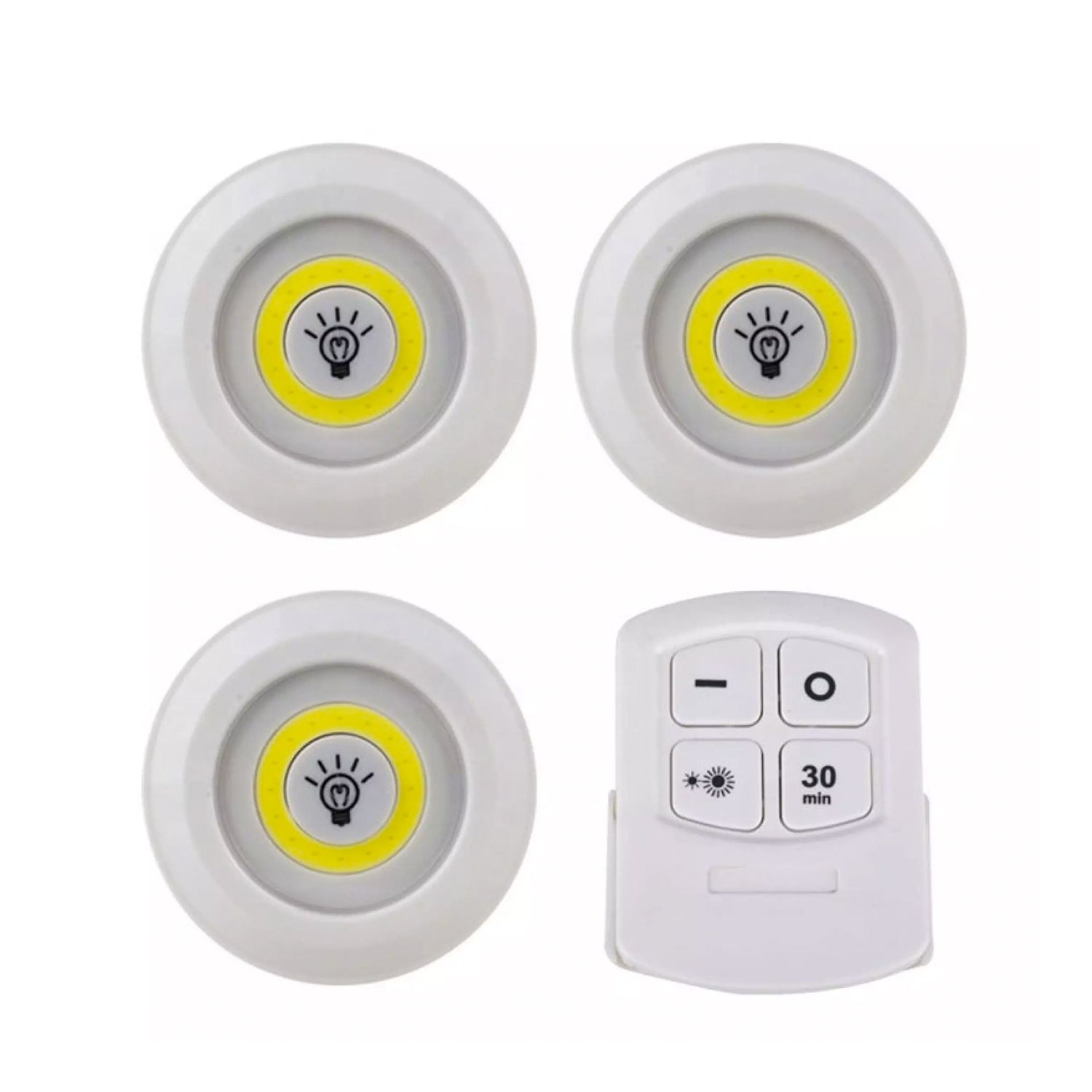 SET 3 LUCES LED CON CONTROL REMOTO