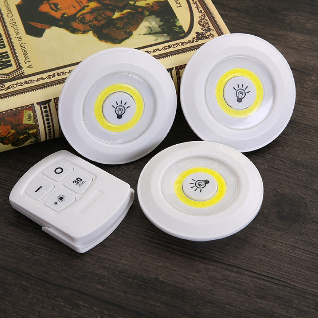 SET 3 LUCES LED CON CONTROL REMOTO