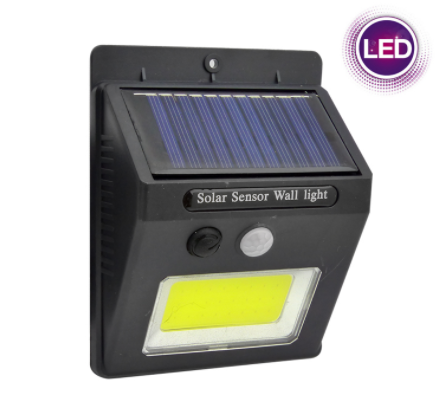 Aplique Solar LED COB C/Sensor De Movimiento, SH-1605