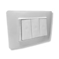 Interruptor Triple 9/32 10a Luzica Bticino Ref Pu1300