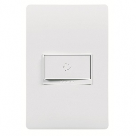 LUZICA INTERRUPTOR PULSADOR ARMADO BLANCO PU1102