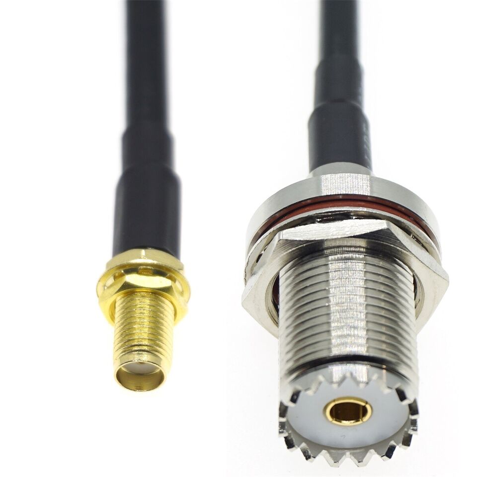 SMA hembra a UHF hembra SO239 conector lote RF puente cable coaxial RG58