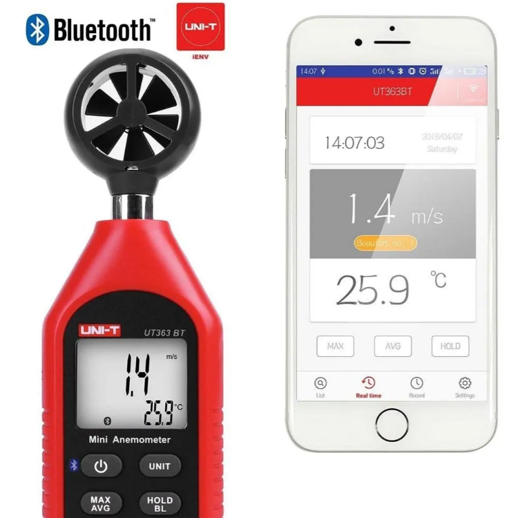 Anemometro Uni-t Ut363BT Bluetooth