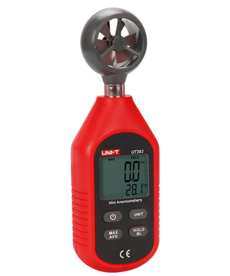 Uni-t Ut363 Mini Pantalla Lcd Anemómetro Digital Velocidad D