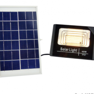 Foco Solar 200W All-Black, Luz Cálida / Fría, Sensor de Movimiento, Control  Remoto